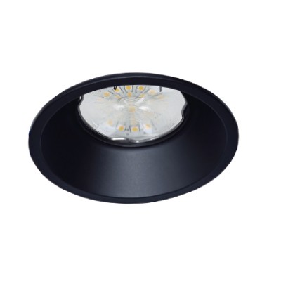 [3TE221N] EMPOTRADO NEGRO PARA MR16 (GX5.3)100-240V/12V NOM YD-221/N
