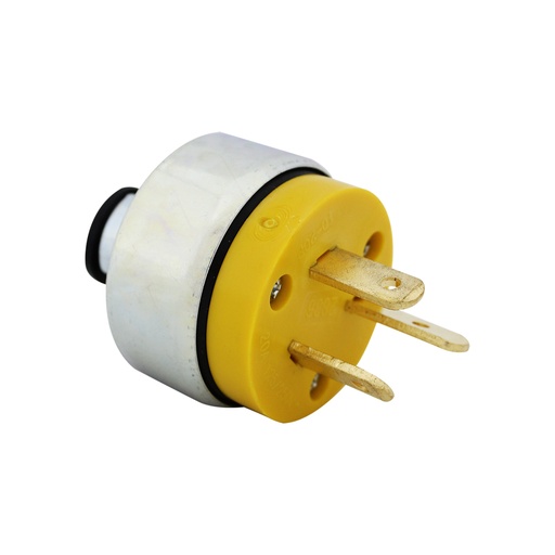 [E012836] ENCHUFE ARMADO C/ABRAZADERA 3P 3H 20A 125/250V NEMA 10-20P AMARI #2836