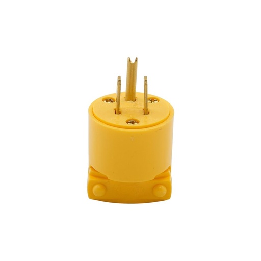 [4504867-BOX] ENCHUFE COMERCIAL 2P 3H 15A 125V NEMA 5-15P VINYL AMARILLO 4867-BOX
