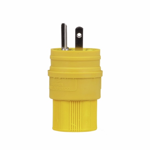 [45014W47] ENCHUFE INDUSTRIAL WATERTIGHT 2P 3H 15A 125V 5-15P IP67 AMARILLO 14W47