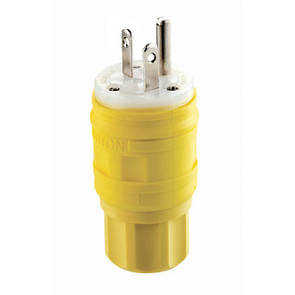 [LEV14W33] ENCHUFE INDUSTRIAL WETGUARD 2P 3H 20A 125V 5-20P IP69K AMARILLO 14W33