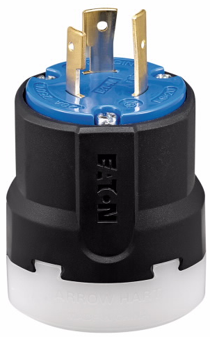 [450CL620O] ENCHUFE MEDIA VUELTA 2P 3H 20A 250V NEMA L6-20P AZUL AHCL620P