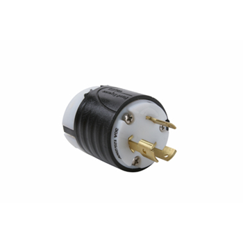 [D073331] ENCHUFE MEDIA VUELTA 3P 3H 30A 125/250V NO NEMA NEGRO 3331SS