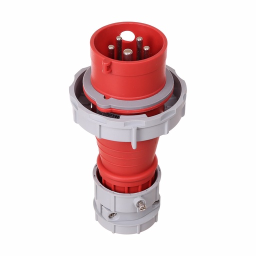 [450520P7W] ENCHUFE PIN&SLEEVE 3F 20A 277/480V 4P 5H 7 HORAS ROJO IP69K AH520P7W