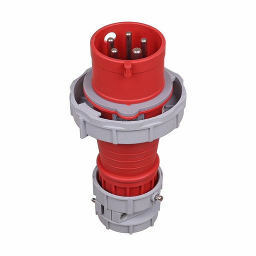 [450530P7W] ENCHUFE PIN&SLEEVE 3F 30A 480V 4P 5H IP69K 7 HORAS ROJO AH530P7W