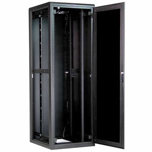 [P04GL840EMP] GABINETE PISO 44 UR 84"X29"X36" C/PANEL SUP. VENTILADO Y PTAS PERF. GR