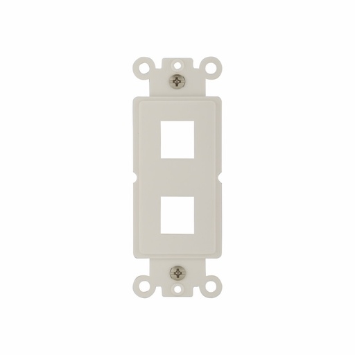 [45055225EW] INSERTO DECORATOR 2 MODULOS KEYSTONE BLANCO 5522-5EW