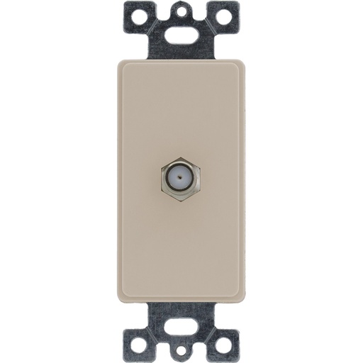 [E022162V] INSERTO DECOR TOMA TV COAXIAL MARFIL 2162-V
