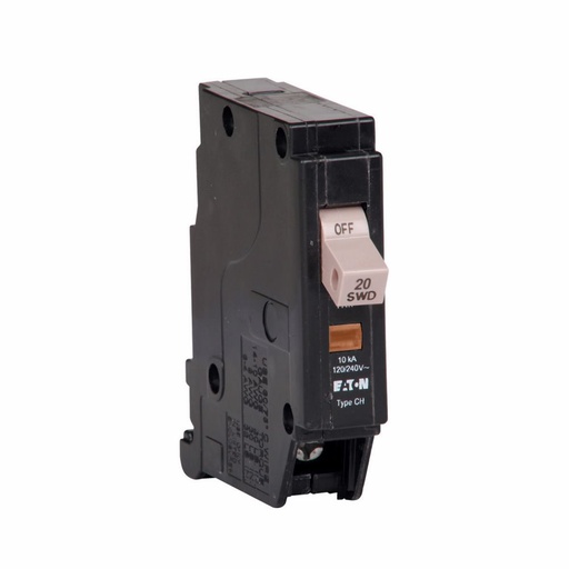 [402120] INTERRUPTOR TERMOMAGNETICO CH DE ENCHUFAR 20A 1P 120V UL CHF120