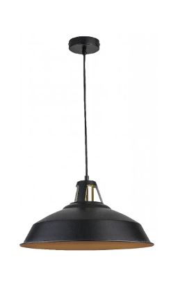 [3TE13000] LUMINARIA COLGANTE E27 MAX60W 100-1240V NEGRO MATE/DORADO