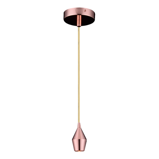 [3TEV101] LUMINARIA COLGANTE SOCKET DECORATIVO ORO ROSA E27 SOCK-VIN-101