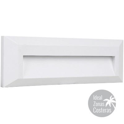 [3TE801B] LUMINARIA LED PARED BLANCO 1.5W 100-127V 120lm 4000K IP65 HLED-801/B