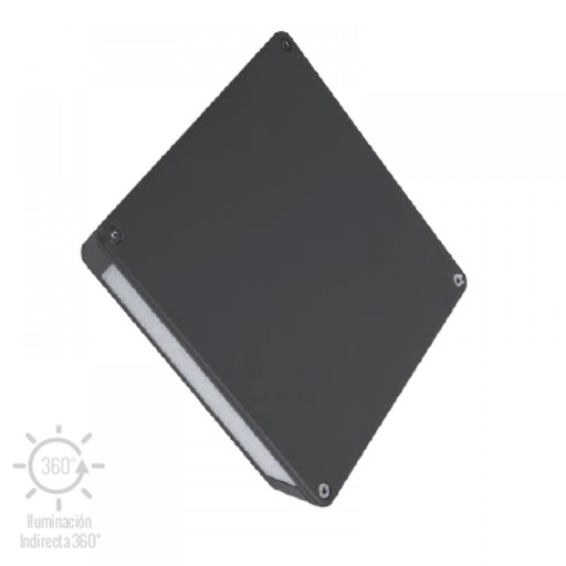 [3TE30G] LUMINARIA LED PARED EXT GRIS 14.5W 100-240V 580LM 3000K 14HLED409MV30G