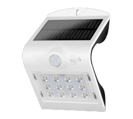 [O1720465] LUMINARIA LED SOLAR APLIQUE MINI 220LM 4000K IP65 BLANCA/SENSOR