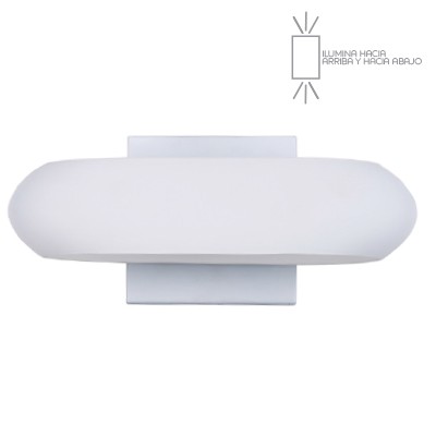 [3TE2022] LUMINARIA PARED DECORATIVA BLANCA 100-240V 12V G9 TL-2022/B