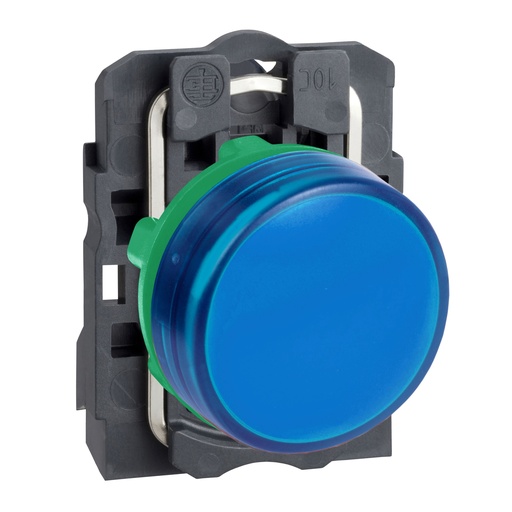 [997AVG6] LUZ PILOTO PLASTICA COMPLETA, LED, COLOR  AZUL XB5AVG6