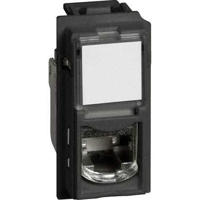 [214KG4279] MODULO DATOS RJ45 CAT.6 NEGRO S/CUBIERTA LIVING NOW KG4279C6