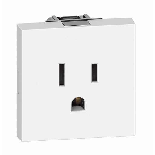 [214KW4129] MODULO TOMA TR 2P 3H 15A 125V 2 MODULOS BLANCO LIVING NOW KW4129