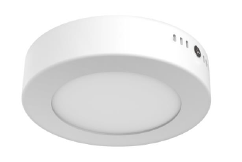 [3TE65R] PANEL LED PARCHE REDONDO 5" 6W 100-240V 350lm 6500K NOM 6PTLLEDR65MVB