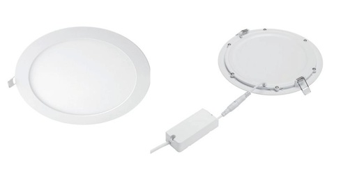 [3PH29001] PANEL LED PARCHE REDONDO 6" DL252 12W 100-240V 900lm 4000K