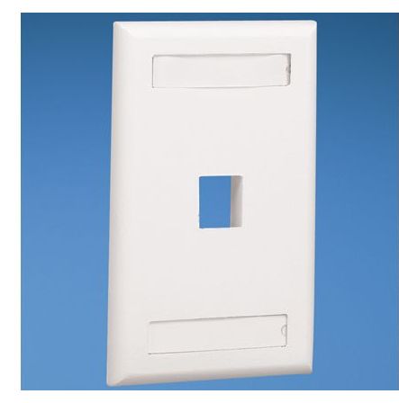 [PNKVE1] PLACA 1 MODULO VERTICAL EJECUTIVA MARFIL NET KEY (KEYSTONE) NK1FIWY