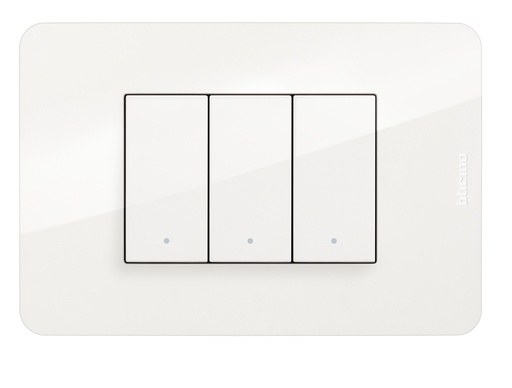 [226JA4803JW] PLACA 3 MODULOS BLANCO MATIXGO JA4803JW