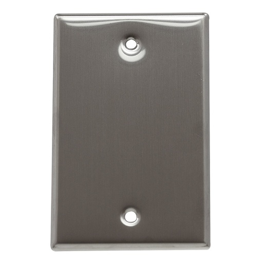[E0797151] PLACA ACERO INOX CIEGA 1 GANG 97151