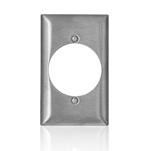 [LEVSS723-40] PLACA ACERO INOX TOMA INDUSTRIAL 30/50A 1 GANG SS723-40