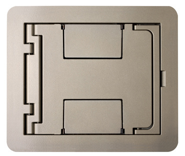 [W02BTCNK] PLACA CAJA PISO RFBA C/MARCO TIPO CIEGA NIQUEL WIREMOLD FPBTCNK