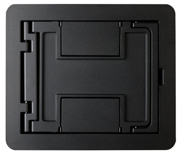 [W02CBK] PLACA CAJA PISO RFBA C/MARCO TIPO CUTOUT NEGRO WIREMOLD FPCTCBK