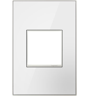 [22124MW] PLACA ESPEJO 1 GANG BLANCA MIRROR WHITE ADORNE AWM1G2MW4