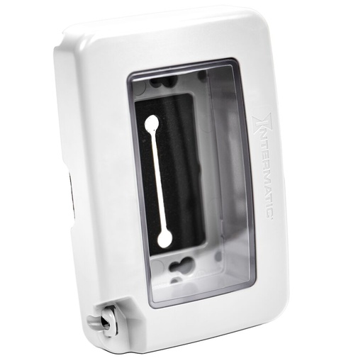 [ITMWP6000W] PLACA INTEMPERIE DECORA PERFIL BAJO 1 GANG BLANCO WP6000W INTERMATIC
