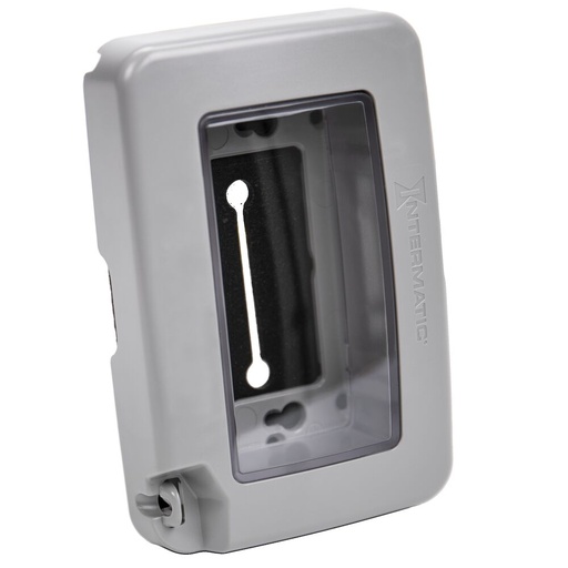 [ITMWP6000G] PLACA INTEMPERIE DECORA PERFIL BAJO 1 GANG GRIS WP6000G INTERMATIC