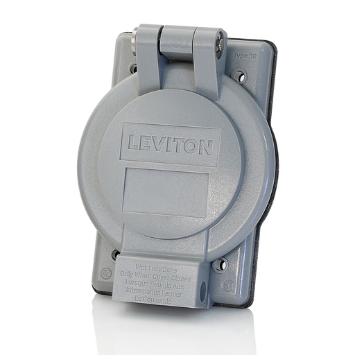[LEVWP2-G] PLACA INTEMPERIE TOMA INDUSTRIAL 30/50A GRIS WP2-G
