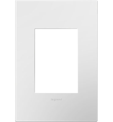[221H4] PLACA PLASTICA 1 GANG+ BLANCO GLOSS WHITE ADORE AWP1G3WHW4