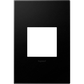 [221R6] PLACA PLASTICA 1 GANG GRAFITO ADORNE AWP1G2GR6
