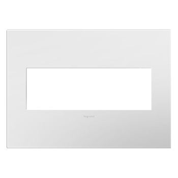 [22134] PLACA PLASTICA 3 GANG BLANCO GLOSS WHITE ADORNE AWP3GWH4