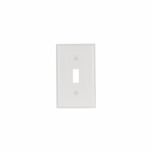 [4505134W] PLACA PLASTICA  APAGADOR SENCILLO PALANCA 1 GANG BLANCO 5134W