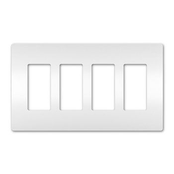 [D04P264] PLACA PLASTICA PRESION 4 GANG BLANCO RADIANT RWP264W