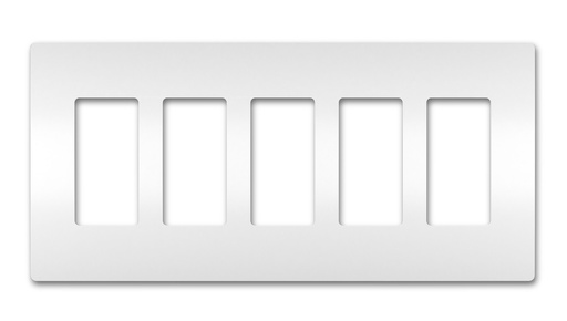 [D04265W] PLACA PLASTICA PRESION 5 GANG BLANCA RADIANT RWP265W
