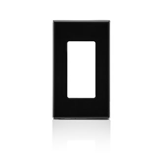 [LEV80301-SE] PLACA PLASTICA PRESION DECORA 1 GANG NEGRO 80301-SE