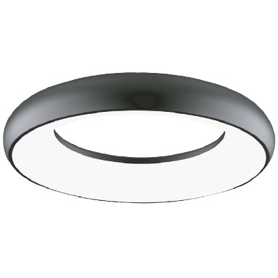 [3TE30N] PLAFON LED 25W 100-240V 1800LM 3000K NEGRO PTLLED-005/30/N