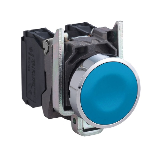 [997BA61] PULSADOR RASANTE AZUL 1NA XB4BA61
