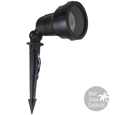 [399715N] REFLECTOR JARDIN FIBRA VIDRIO NEGRO P/PAR20 E27 100-240V IP45 H-715/NG