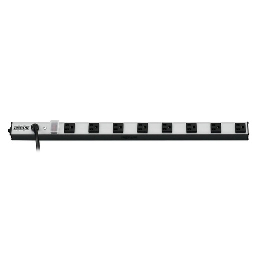 [460PS240810] REGLETA HORIZONTAL/VERTICAL TIPO BARRA 8 TOMAS 15A 125V 61cm PS240810