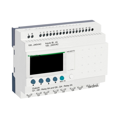 [994261F] RELE ZELIO SR3B261FU 16E/10S DIGITALES (1)