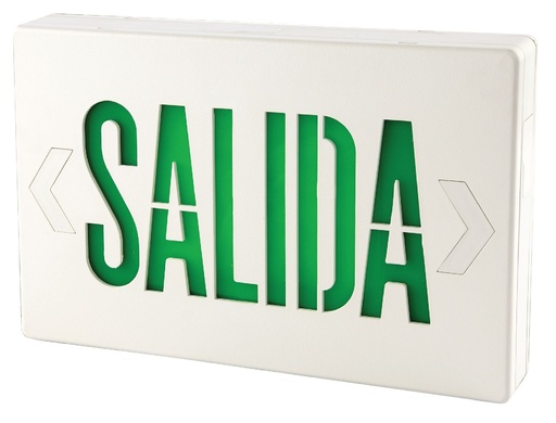 [34552] ROTULO SALIDA LED E-50G ULAC/DC 1W 120-277V 230lm VERDE UL