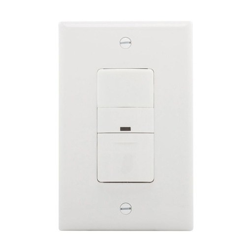 [450OS306UW] SENSOR MOVIMIENTO PARED PIR 450FT2 600W 120V NO NEUTRO BLANCO OS306U-W