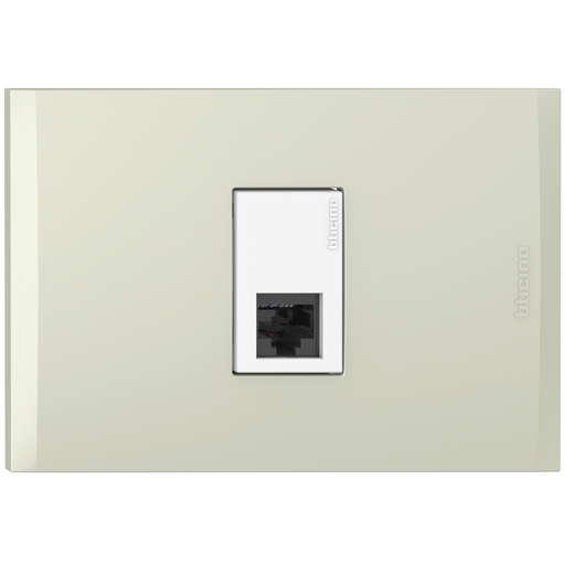 [2132079CH] TOMA DATOS SENCILLO RJ45 CAT.6 CHAMPANGE NOBILE AF2079E1BCH
