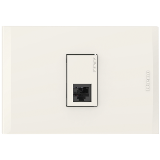 [2132079EM] TOMA DATOS SENCILLO RJ45 CAT.6 MARFIL NOBILE AF2079E1M